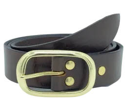 1.25 Inch Leather Trouser Belt