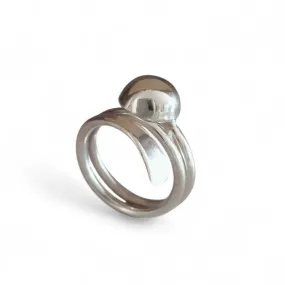 925 Sterling Silver Multi Wire Ring With Dome Centre