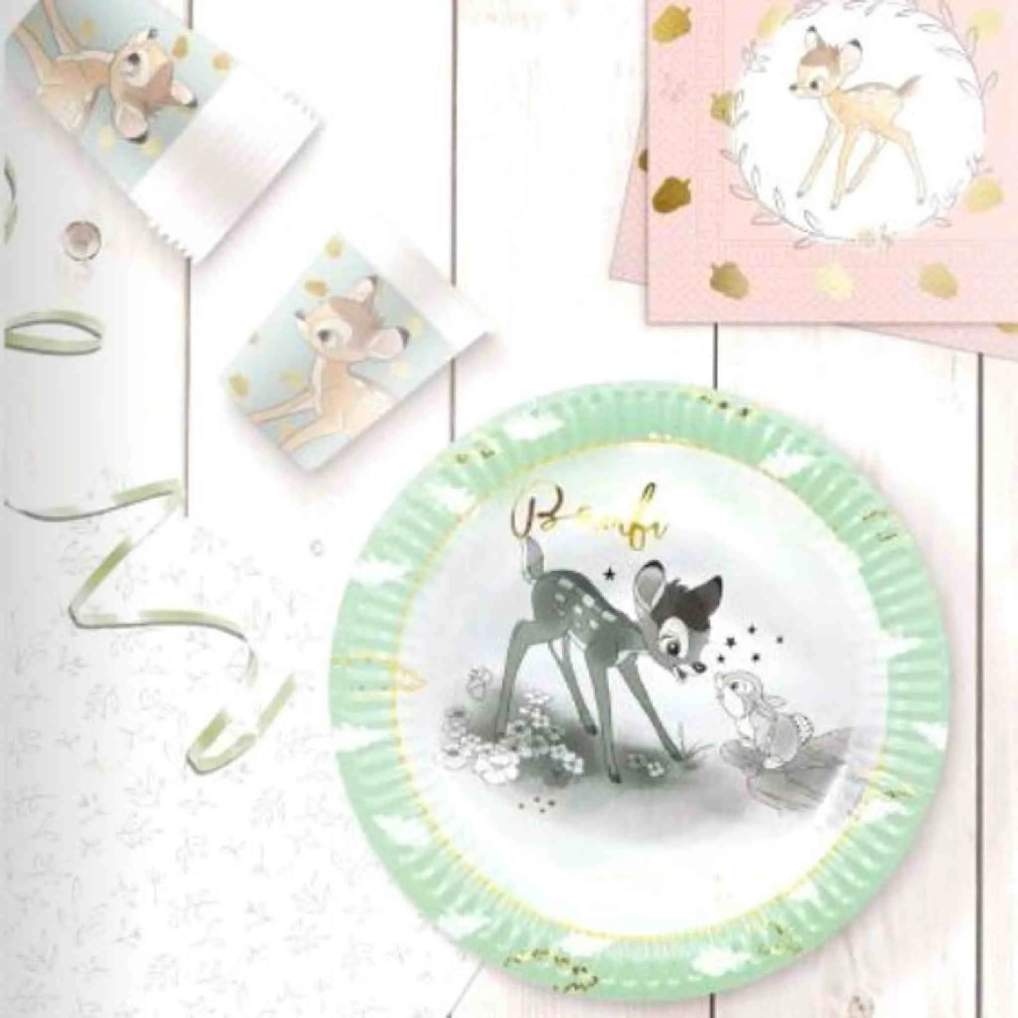Bambi Round Paper Plates | Set 8