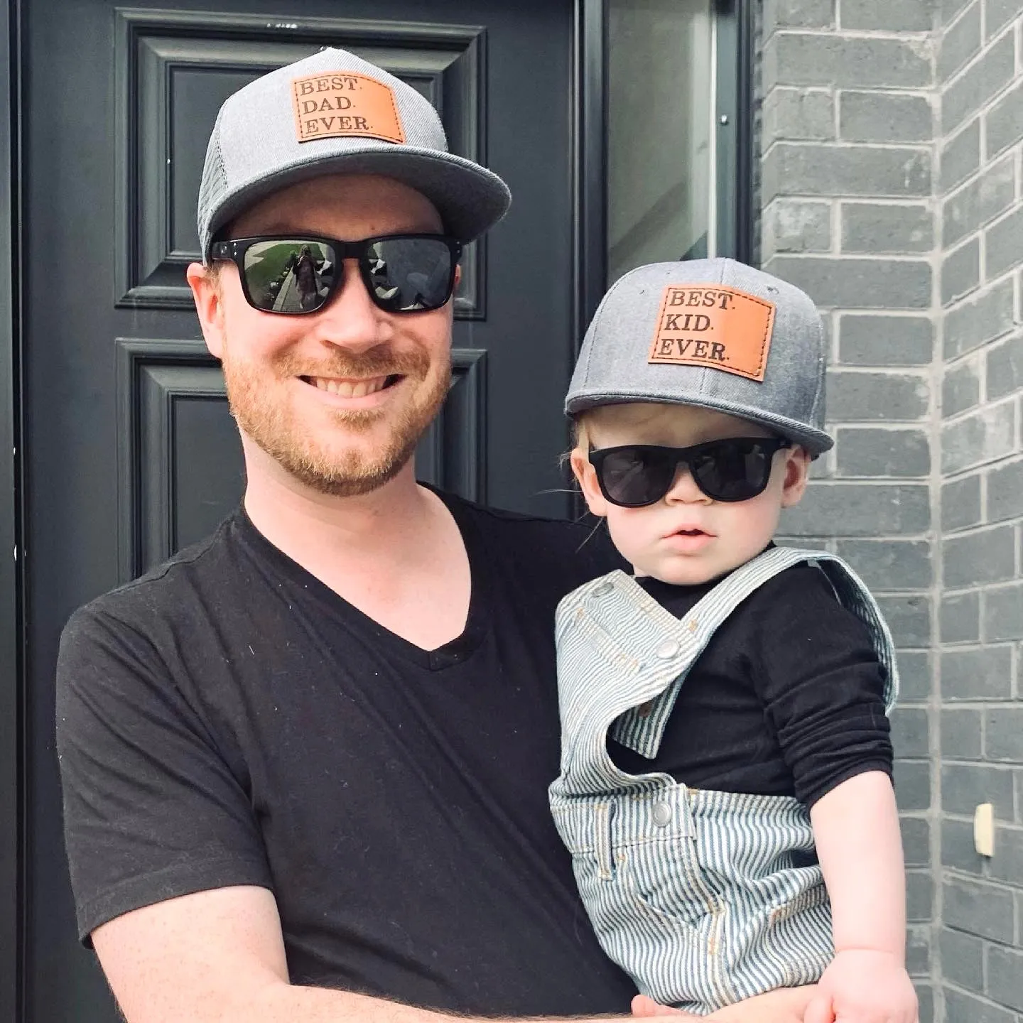BEST DAD EVER   BEST KID EVER Matching Father & Son or Daughter SnapBack Hats.
