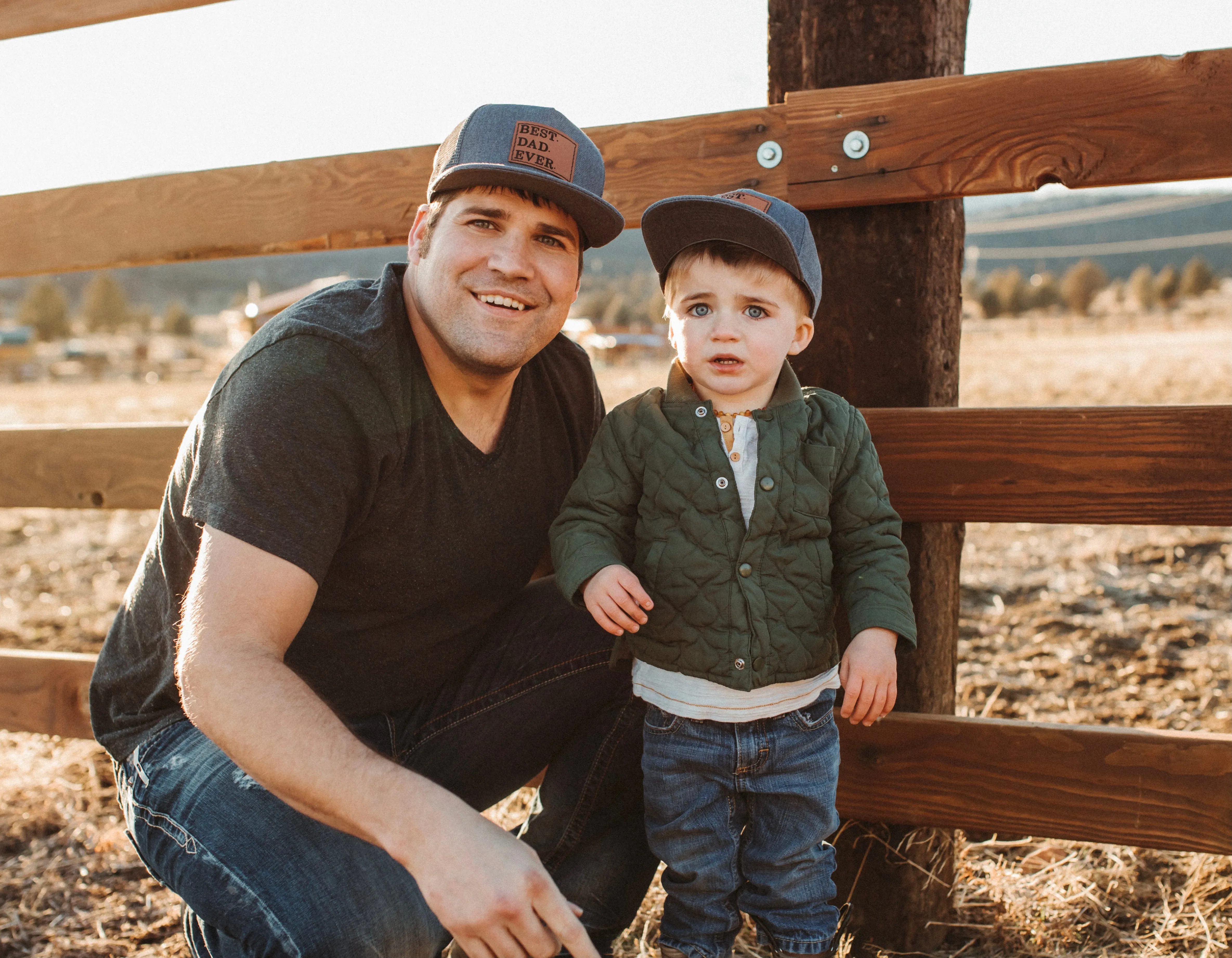 BEST DAD EVER   BEST KID EVER Matching Father & Son or Daughter SnapBack Hats.