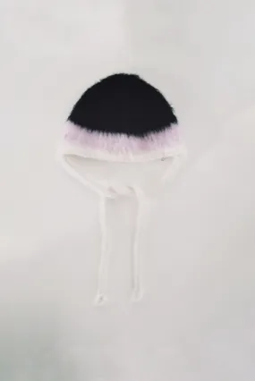 Black, Pink and Ivory Bonnet