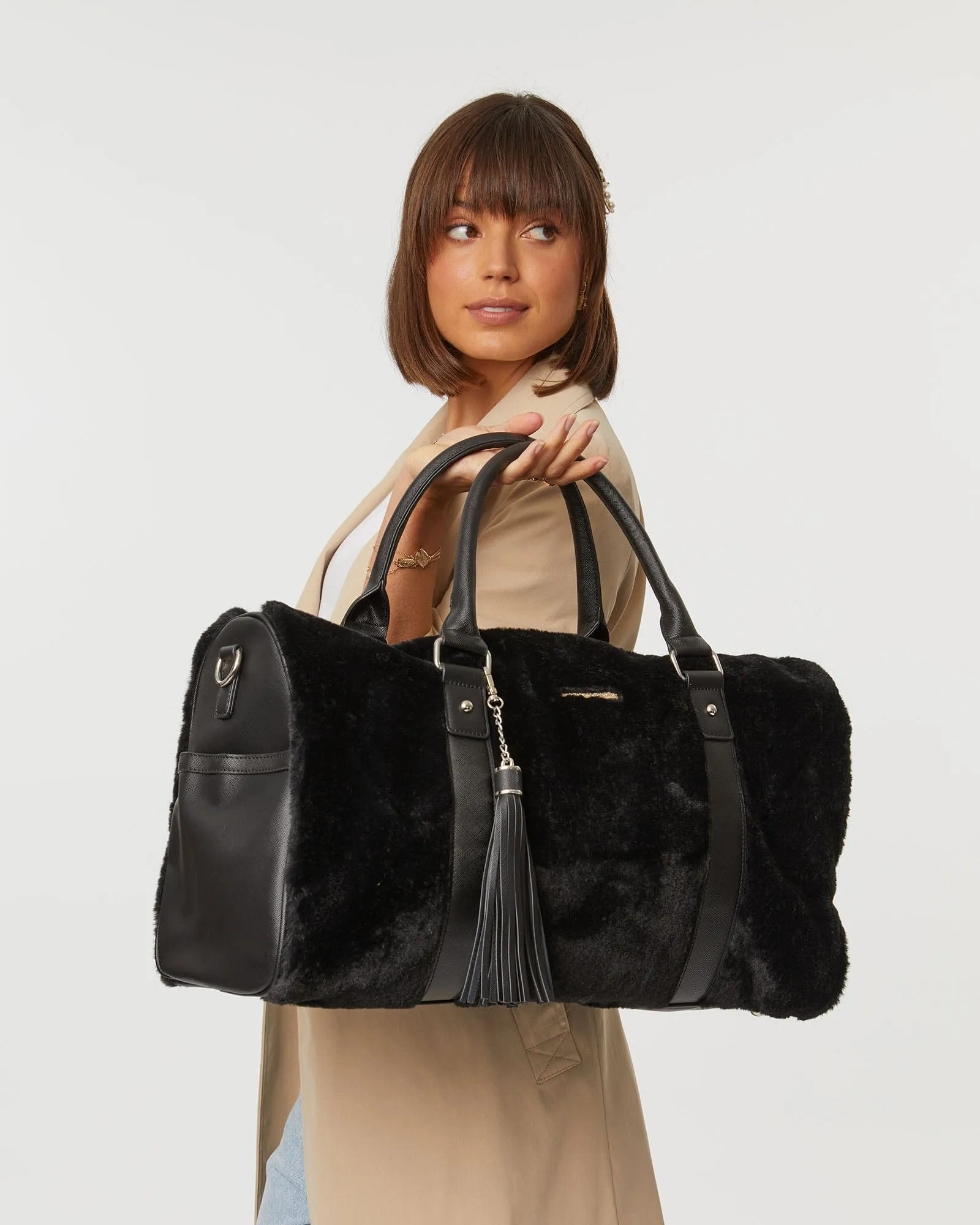 Black Soft Overnight Bag