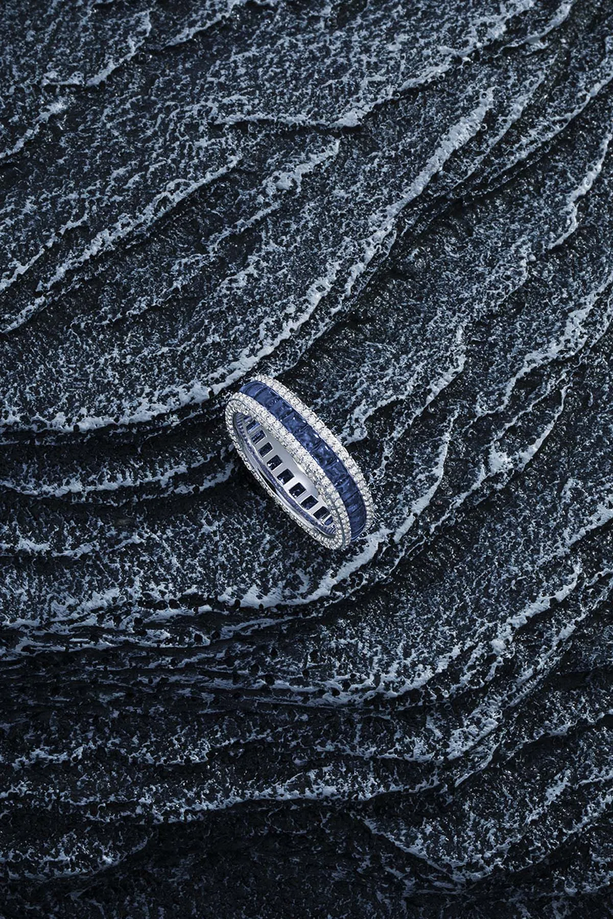 Blue Pavé Ring