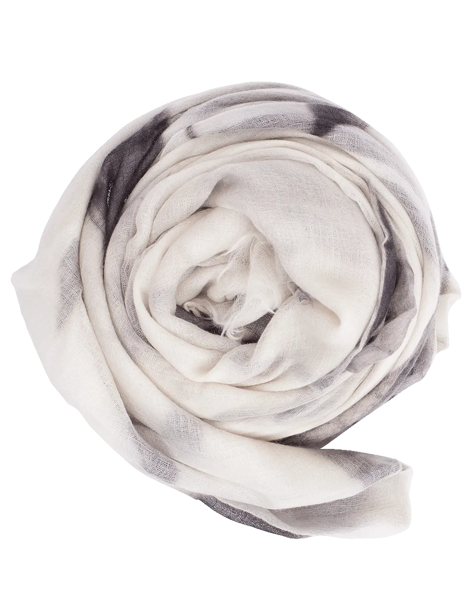 Boiled Cashmere Printed Scarf