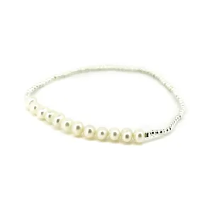 Cable Beach Sands Pearl Bracelet Silver