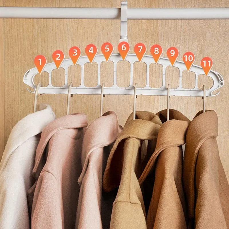 Closet Maximizer Organizer Set with Versatile Hanging Rack and Scarf Holder