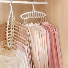 Closet Maximizer Organizer Set with Versatile Hanging Rack and Scarf Holder