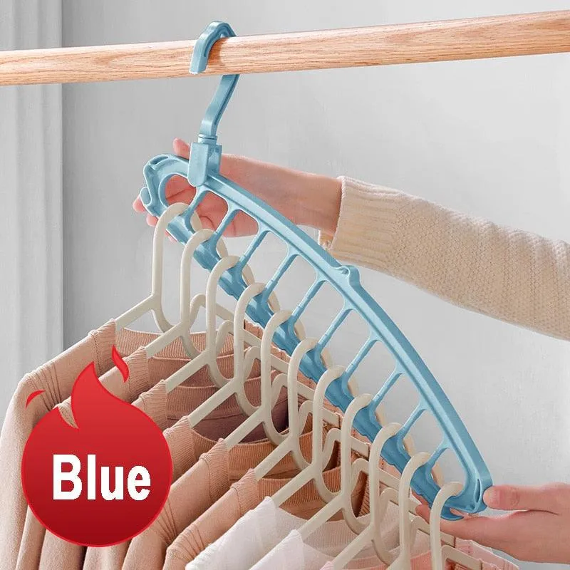 Closet Maximizer Organizer Set with Versatile Hanging Rack and Scarf Holder