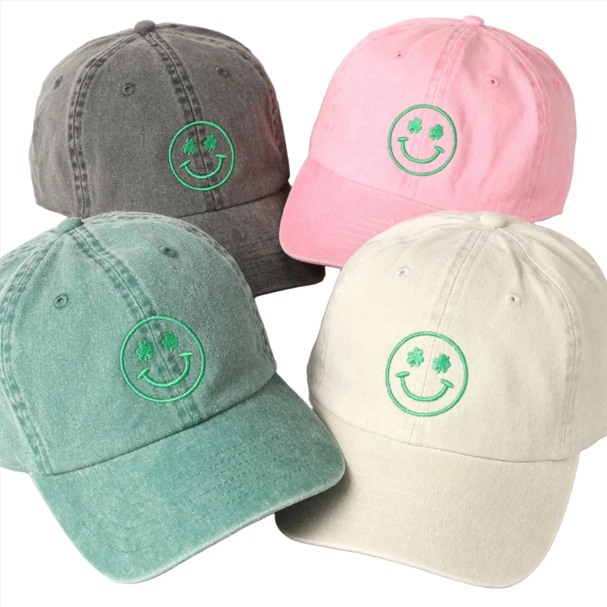 Clover Happy Face Hat