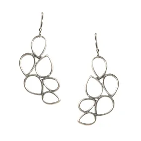 Cluster Earrings in Silver