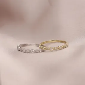 Delicate Diamond Stacker Ring