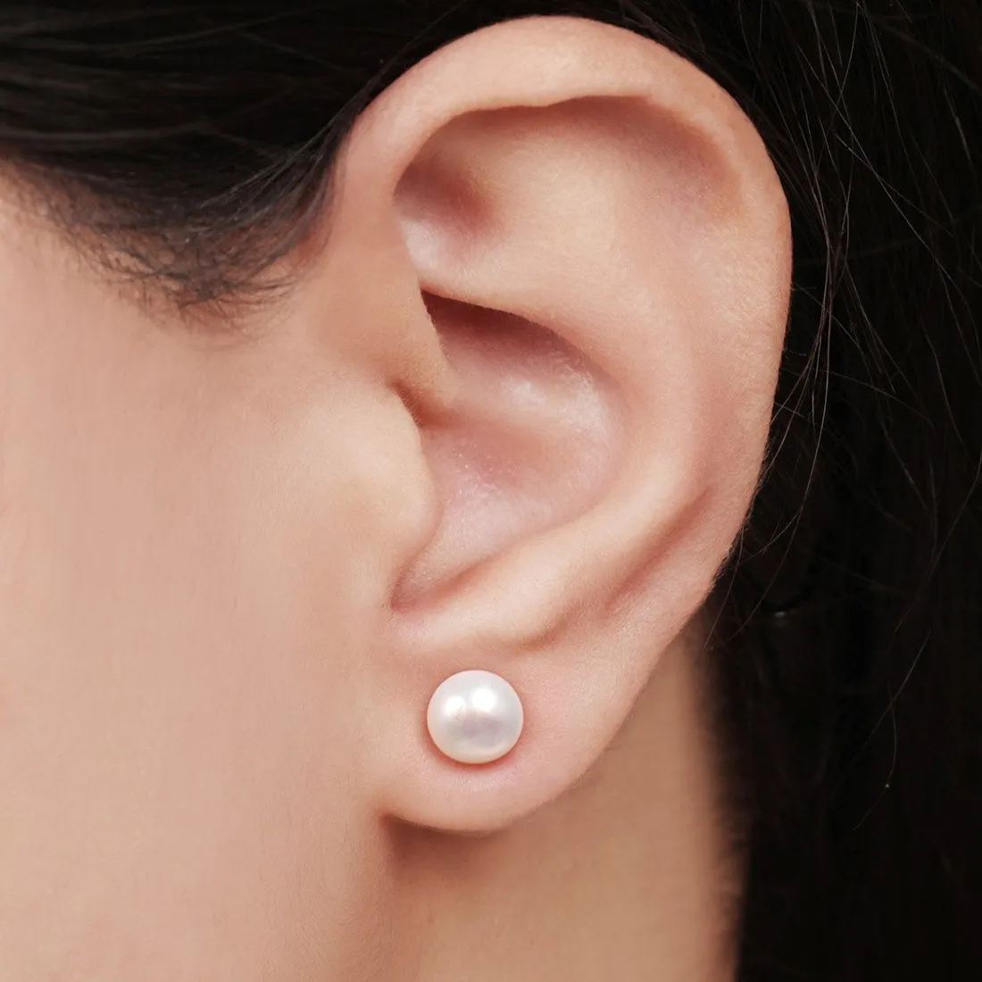 Delicate Dot Pearl 925 Silver Earrings