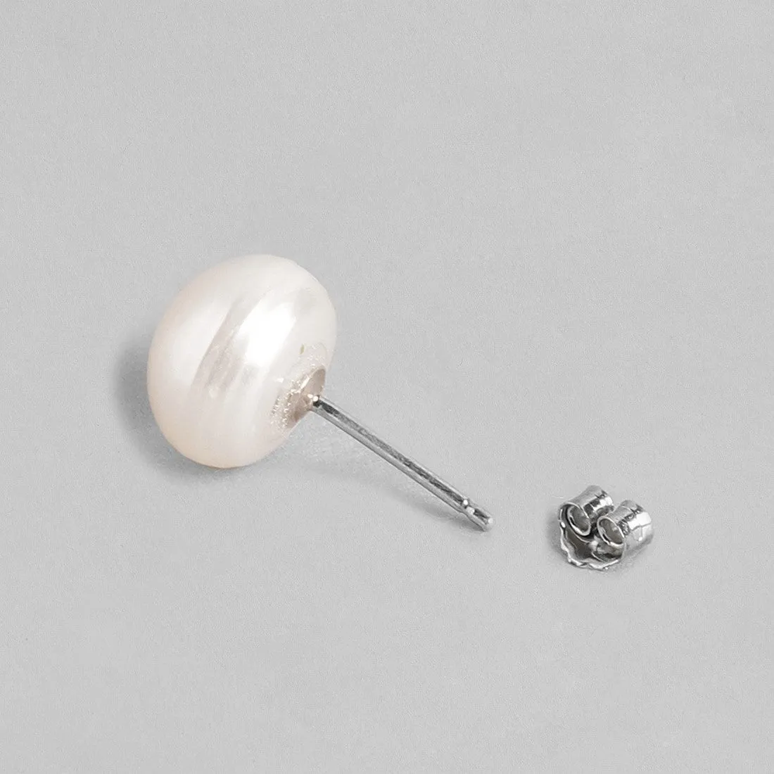 Delicate Dot Pearl 925 Silver Earrings