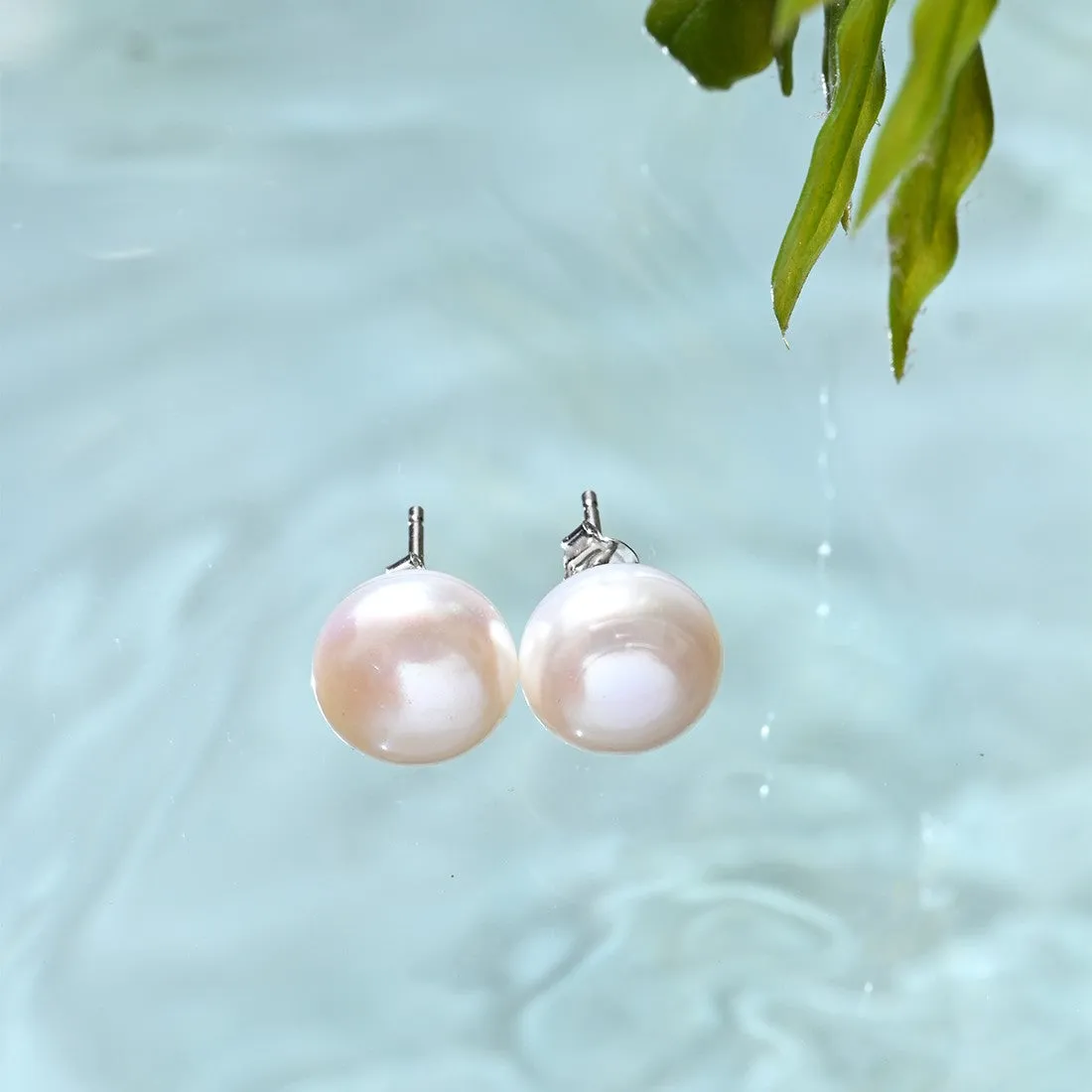 Delicate Dot Pearl 925 Silver Earrings