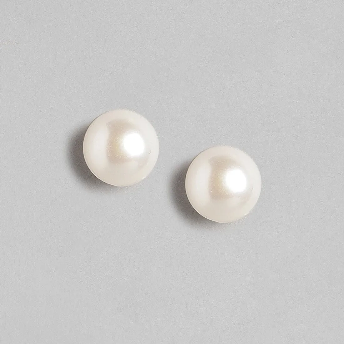 Delicate Dot Pearl 925 Silver Earrings