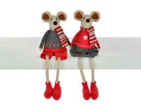 Fabric Sitting Mice