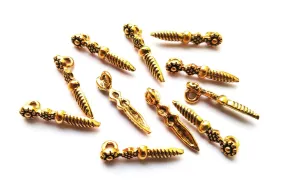 Golden Knife German Silver Charms