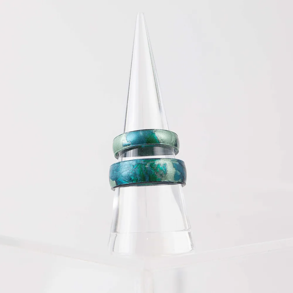 Handcrafted Classic Silicone Ring - Forest