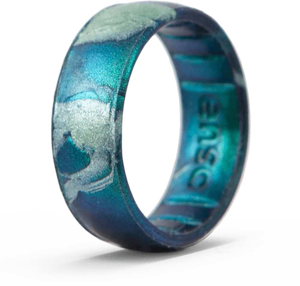 Handcrafted Classic Silicone Ring - Forest