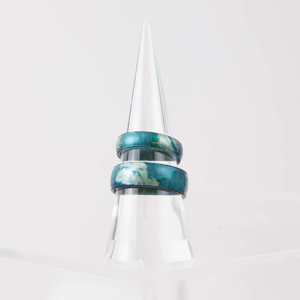Handcrafted Classic Silicone Ring - Forest