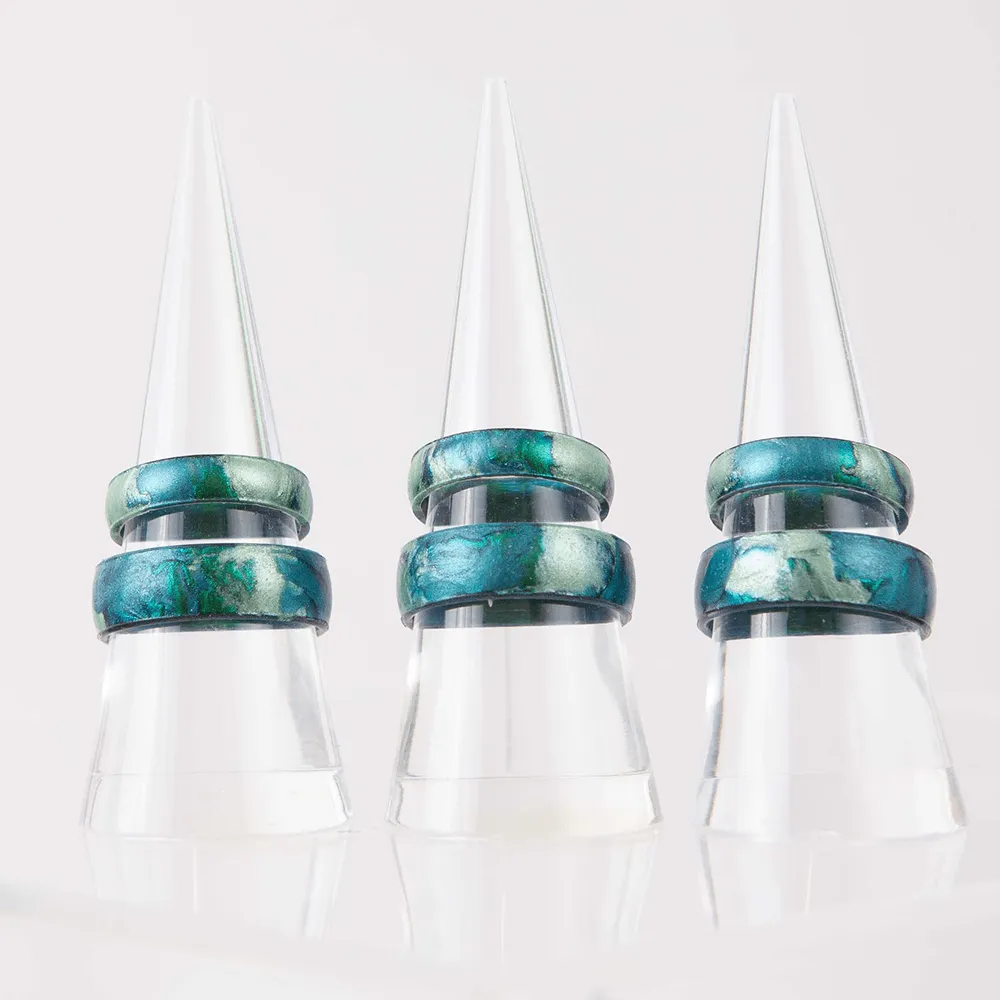 Handcrafted Classic Silicone Ring - Forest