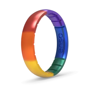 Handcrafted Classic Thin Silicone Ring - Encircle Pride