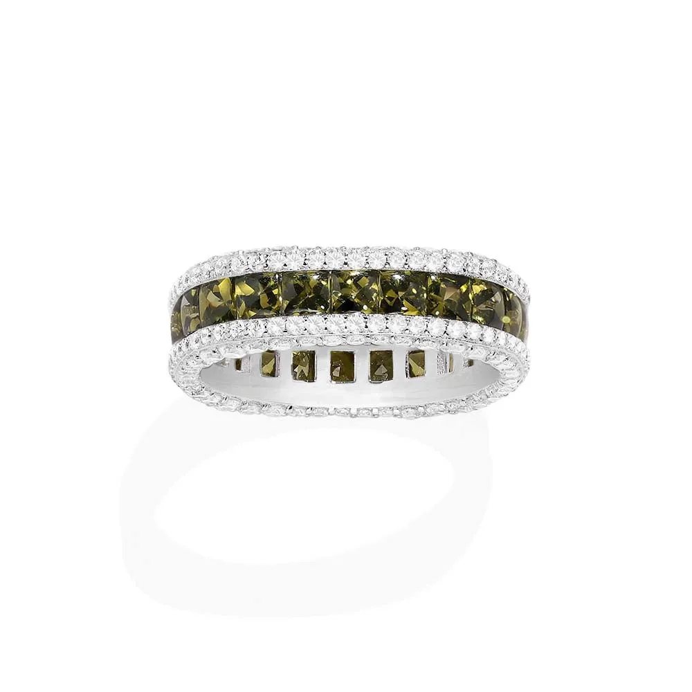 Khaki Pavé Ring