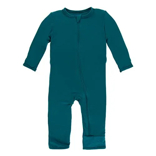KicKee Pants Bamboo Solid Coverall with Zipper