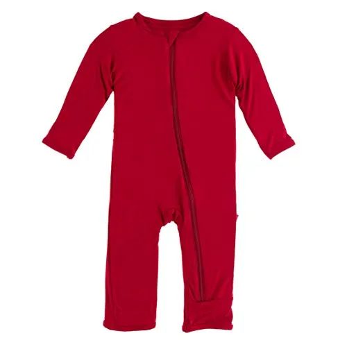 KicKee Pants Bamboo Solid Coverall with Zipper