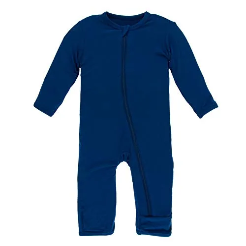 KicKee Pants Bamboo Solid Coverall with Zipper