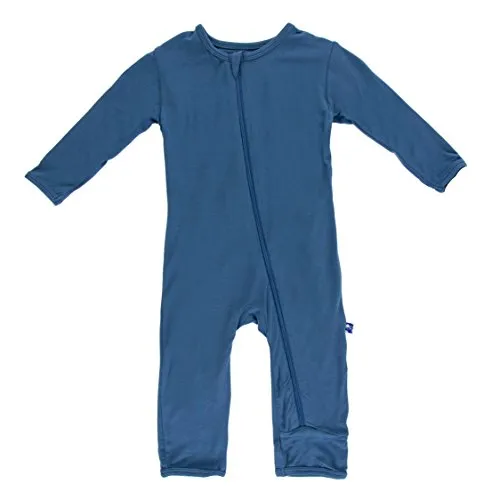 KicKee Pants Bamboo Solid Coverall with Zipper