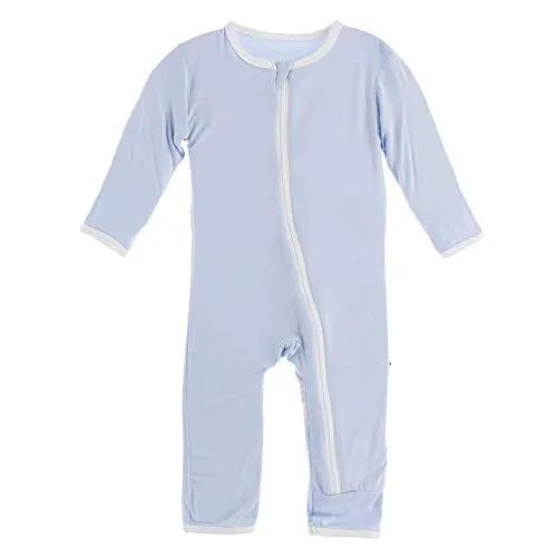 KicKee Pants Bamboo Solid Coverall with Zipper