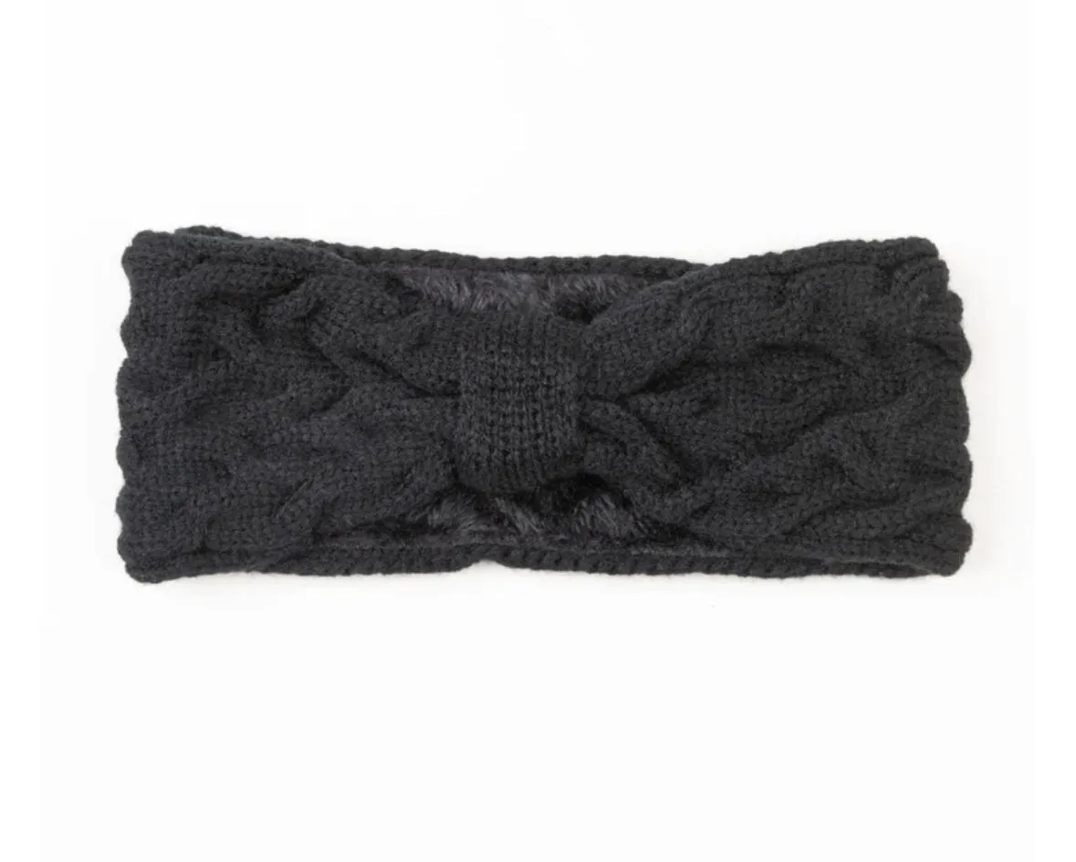 Knot Headwarmer - Black (Howards)