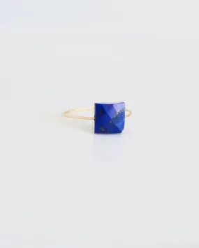 Lapis Lazuli Square Daily Serenity Ring