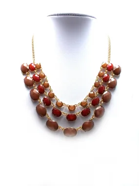 Layered Jeweled Statement Necklace