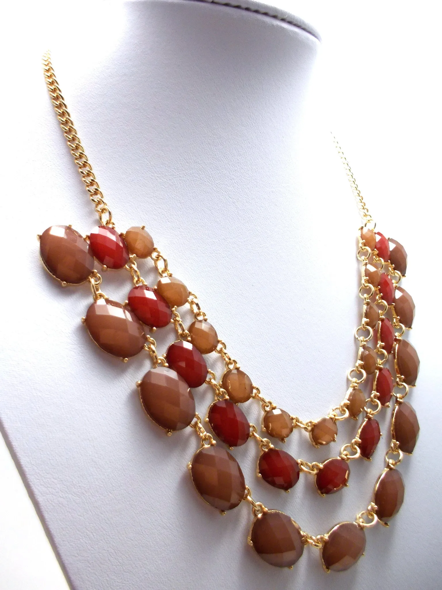 Layered Jeweled Statement Necklace