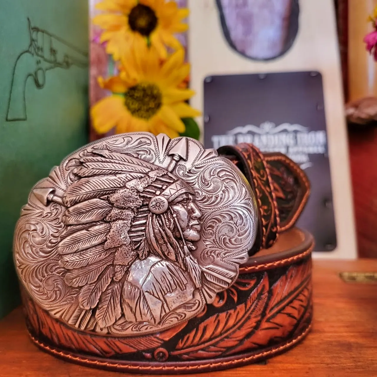 Leather Belt, the "Ol Chief" by Tony Lama C13704