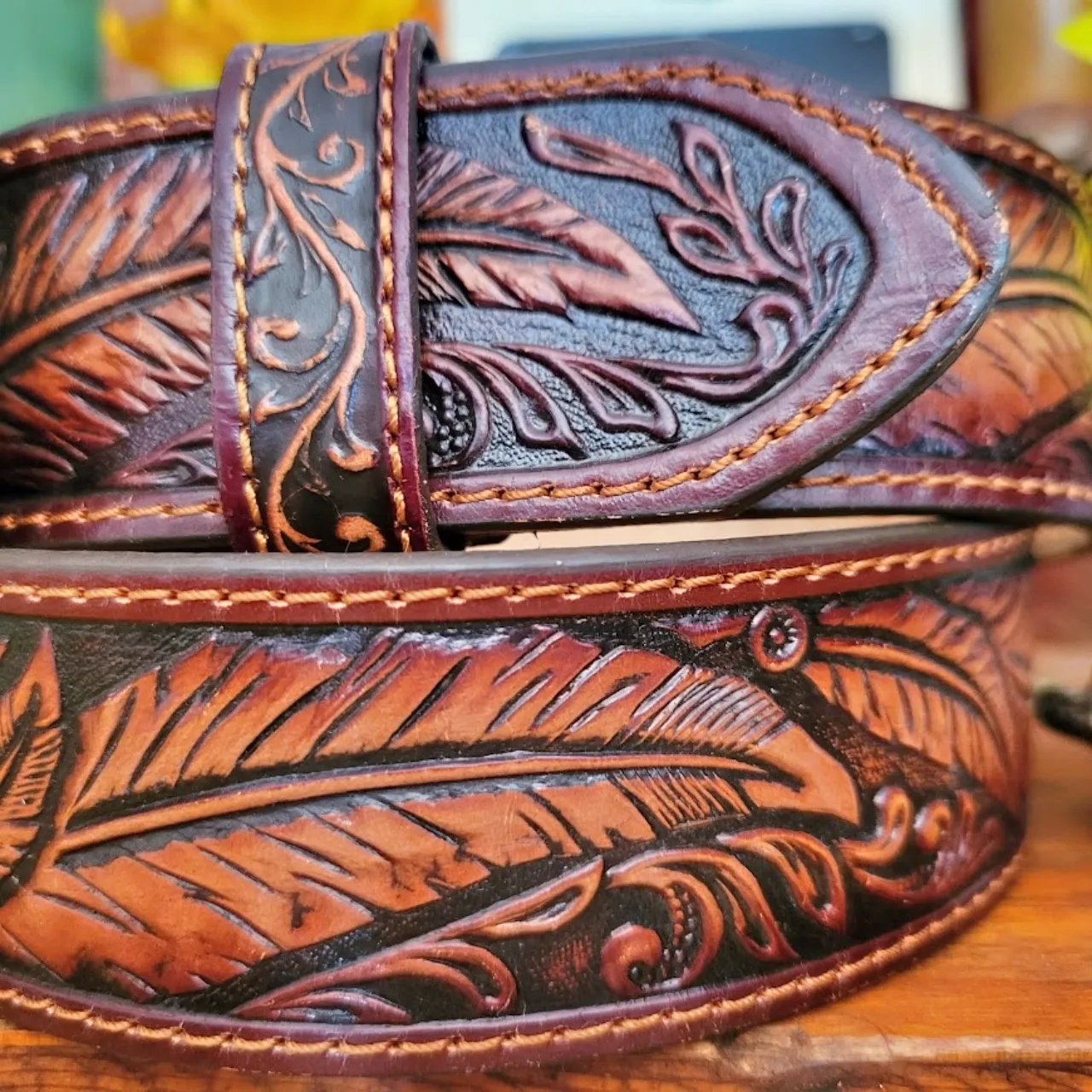 Leather Belt, the "Ol Chief" by Tony Lama C13704