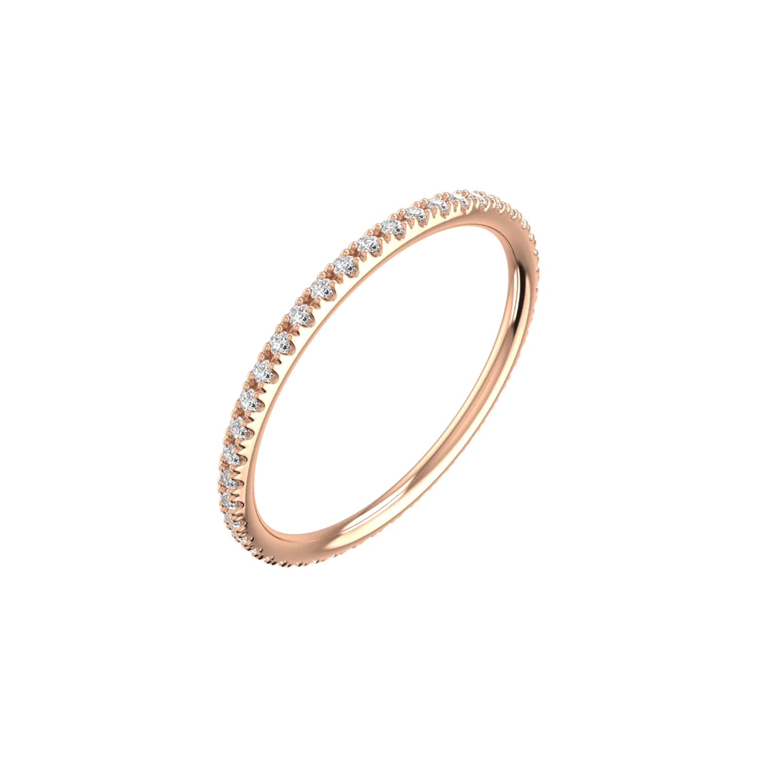 Line pave ring