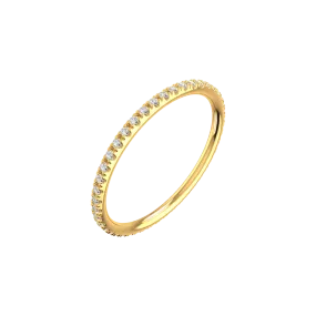Line pave ring