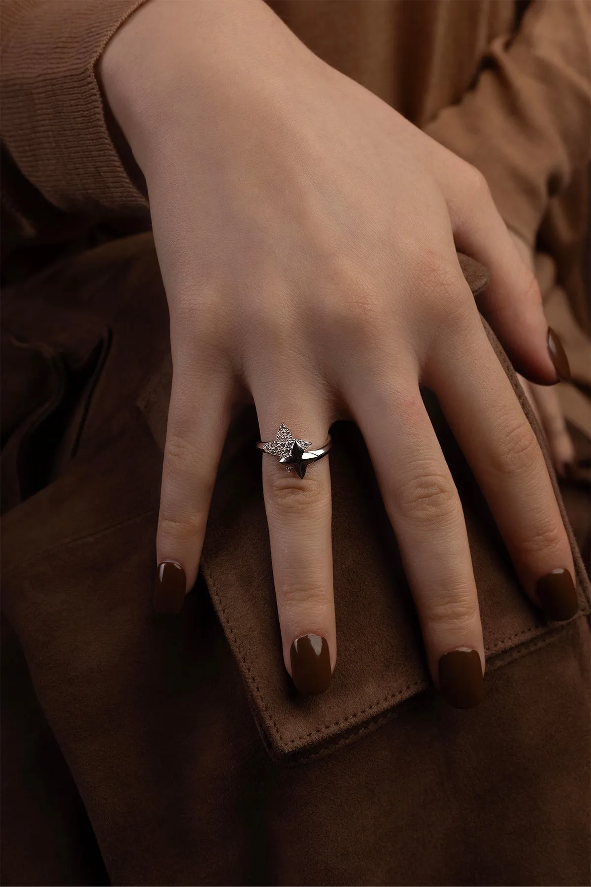 Météorites Silver Ring