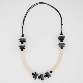 Multi Color Cybil Bar Statement Necklace