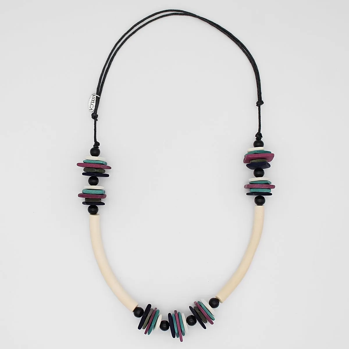 Multi Color Cybil Bar Statement Necklace