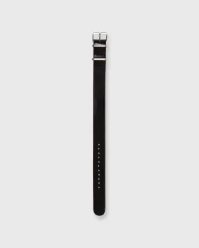 One-Piece Watch Strap in Black Leather