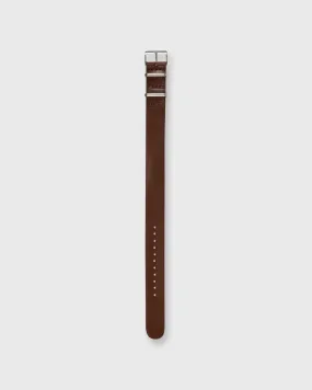 One-Piece Watch Strap in Medium Brown Leather