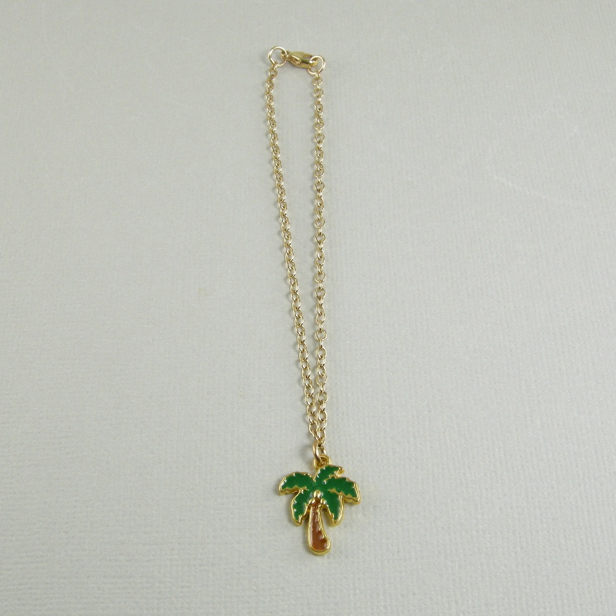 Palm Tree Anklet, Summer Anklet, Vacation Anklet
