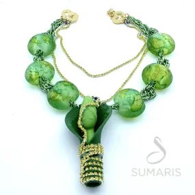 POP YOUR CORK OOAK STATEMENT NECKLACE