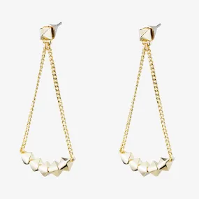 PYRAMID LINK EARRINGS
