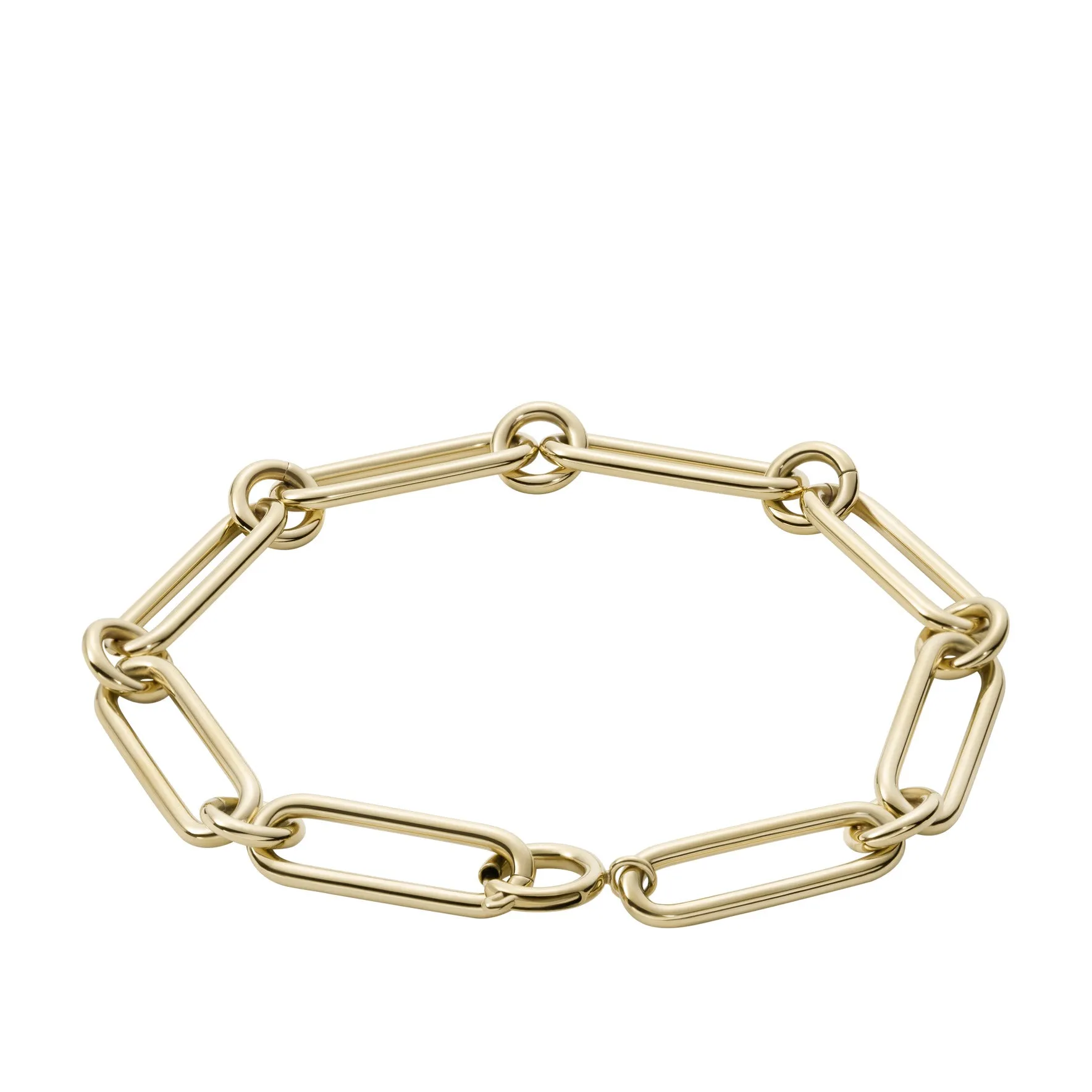 Rowan Oh So Charming Gold-Tone Stainless Steel Chain Bracelet